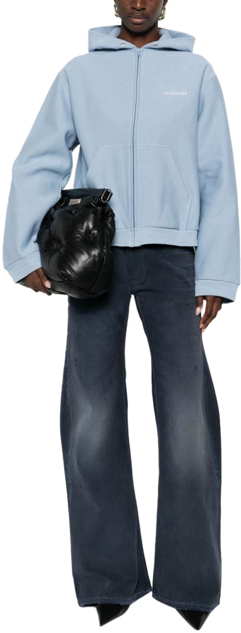 Balenciaga Sweaters Clear Blue Blauw