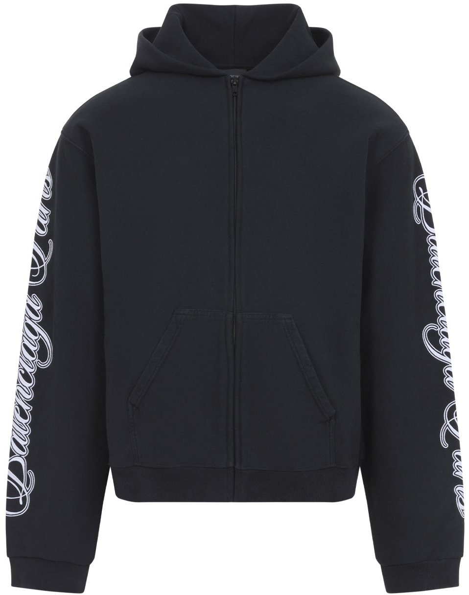 Balenciaga Regular Zip Up Hoodie Divers