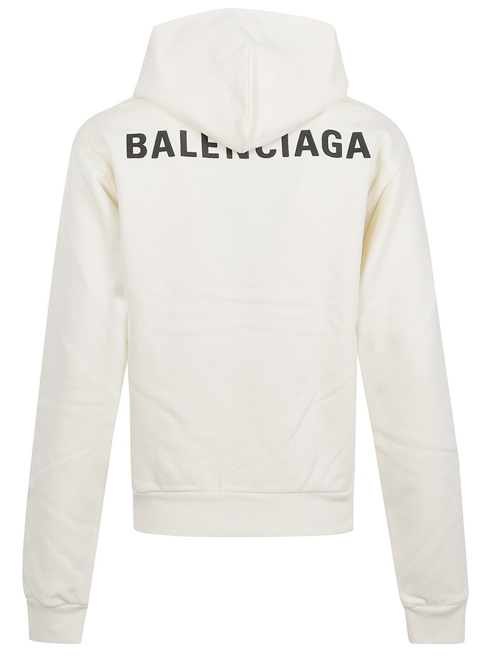 Balenciaga Relaxed-Fit Hoodie with Dropped Shoulders and Embroidered Detailing Wit