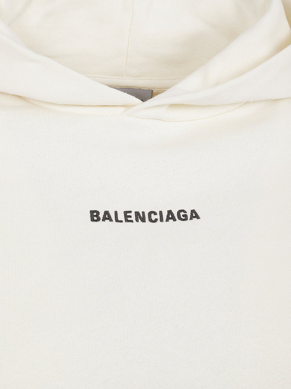 Balenciaga Relaxed-Fit Hoodie with Dropped Shoulders and Embroidered Detailing Wit