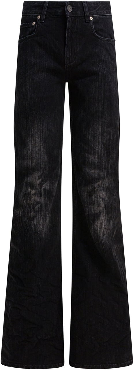 Balenciaga Wide leg jeans Zwart