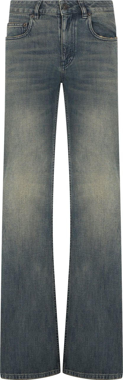 Balenciaga Straight jeans in cotton Blauw