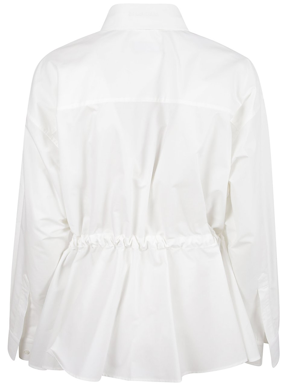 Balenciaga Hourglass Fit Cotton Poplin Shirt with Engraved Buttons Wit