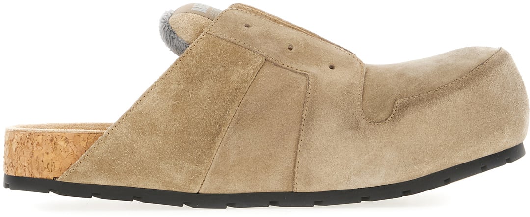 Balenciaga Balenciaga Dove grey suede Dumbo slippers Grijs