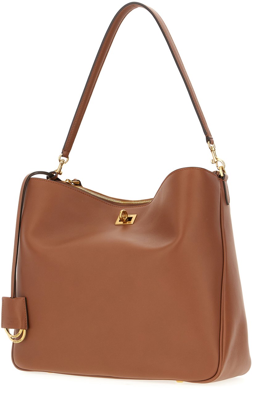 Balenciaga Balenciaga Brown leather medium Rodeo handbag Bruin