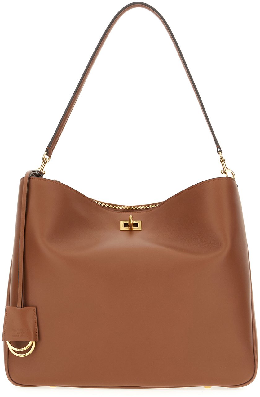 Balenciaga Balenciaga Brown leather medium Rodeo handbag Bruin