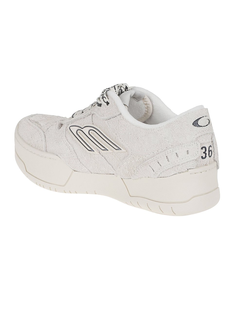 Balenciaga Brushed Suede Calfskin Low-Top Sneakers with Iconic Sports Motifs Wit