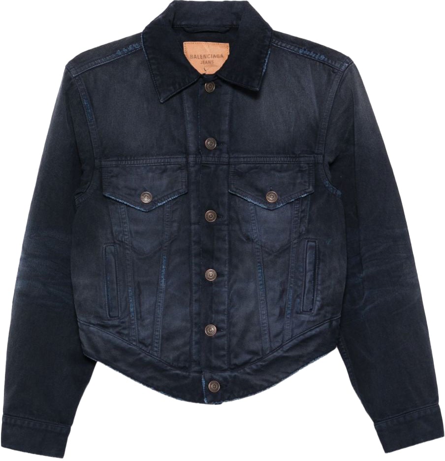 Balenciaga Coats Blue Blauw