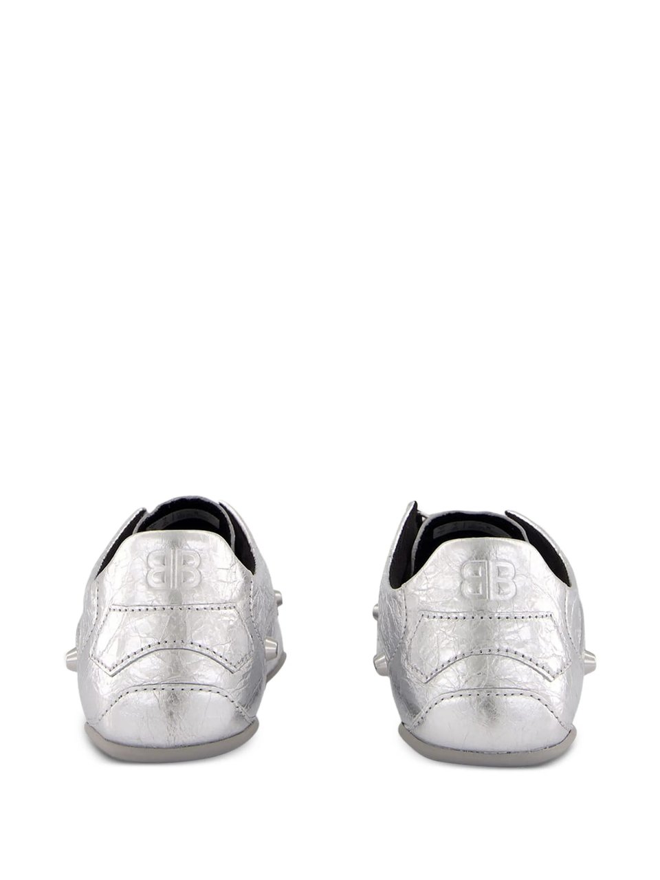 Balenciaga City Silver Metallic Sneakers Wit