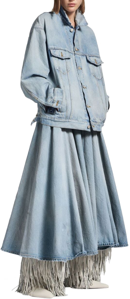 Balenciaga Skirts Clear Blue Blauw