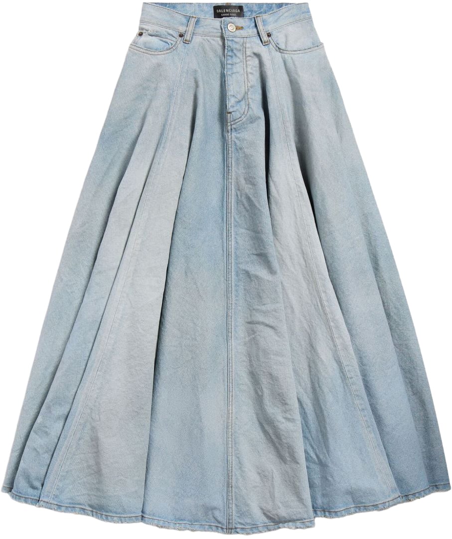Balenciaga Skirts Clear Blue Blauw