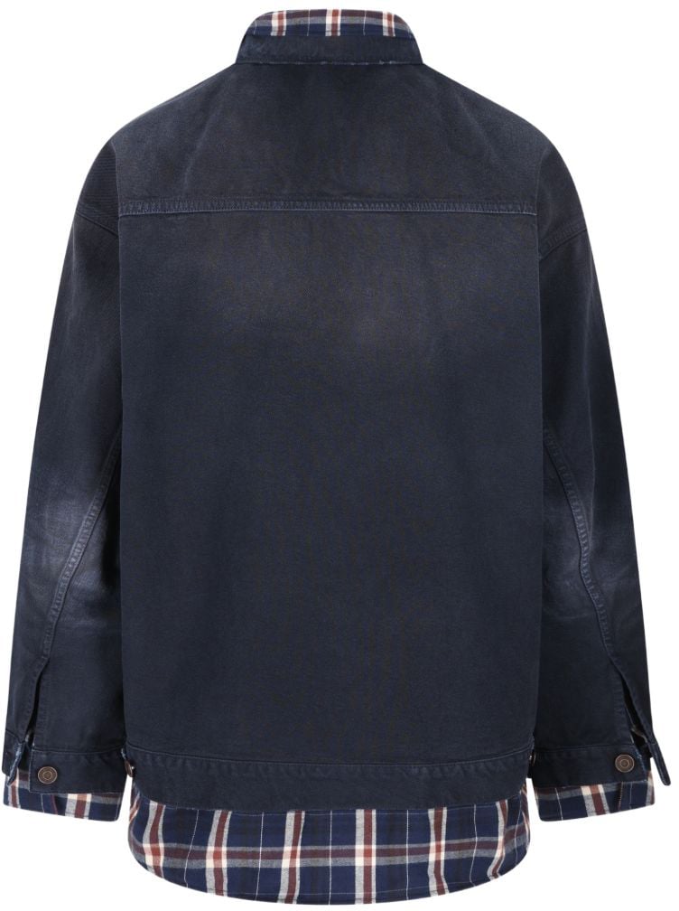 Balenciaga Jackets Blue Blauw