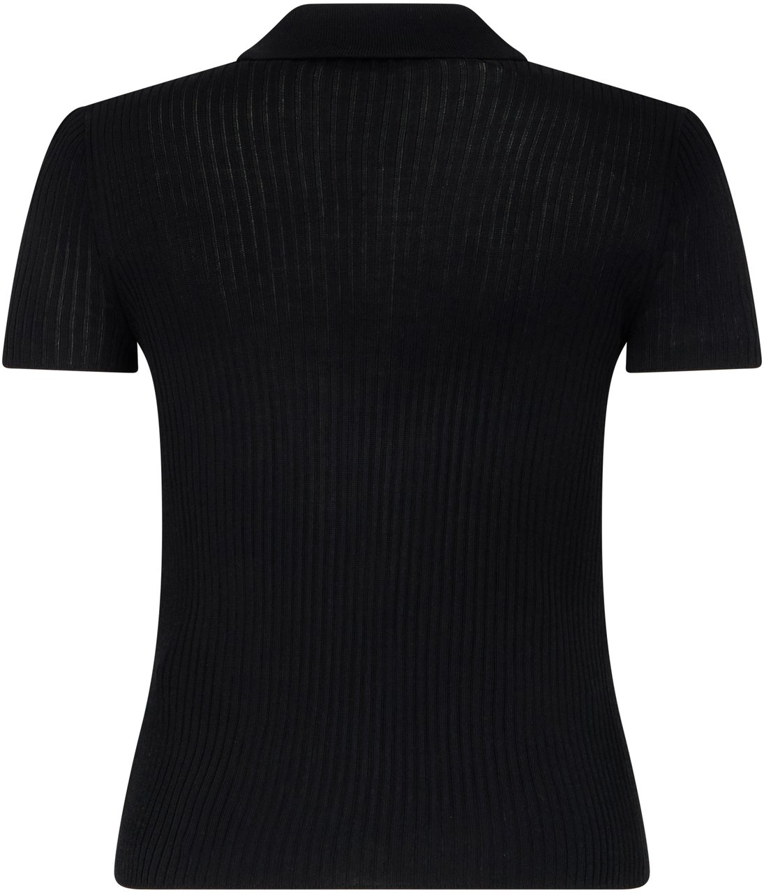 Balenciaga Ribbed knit cardigan Zwart