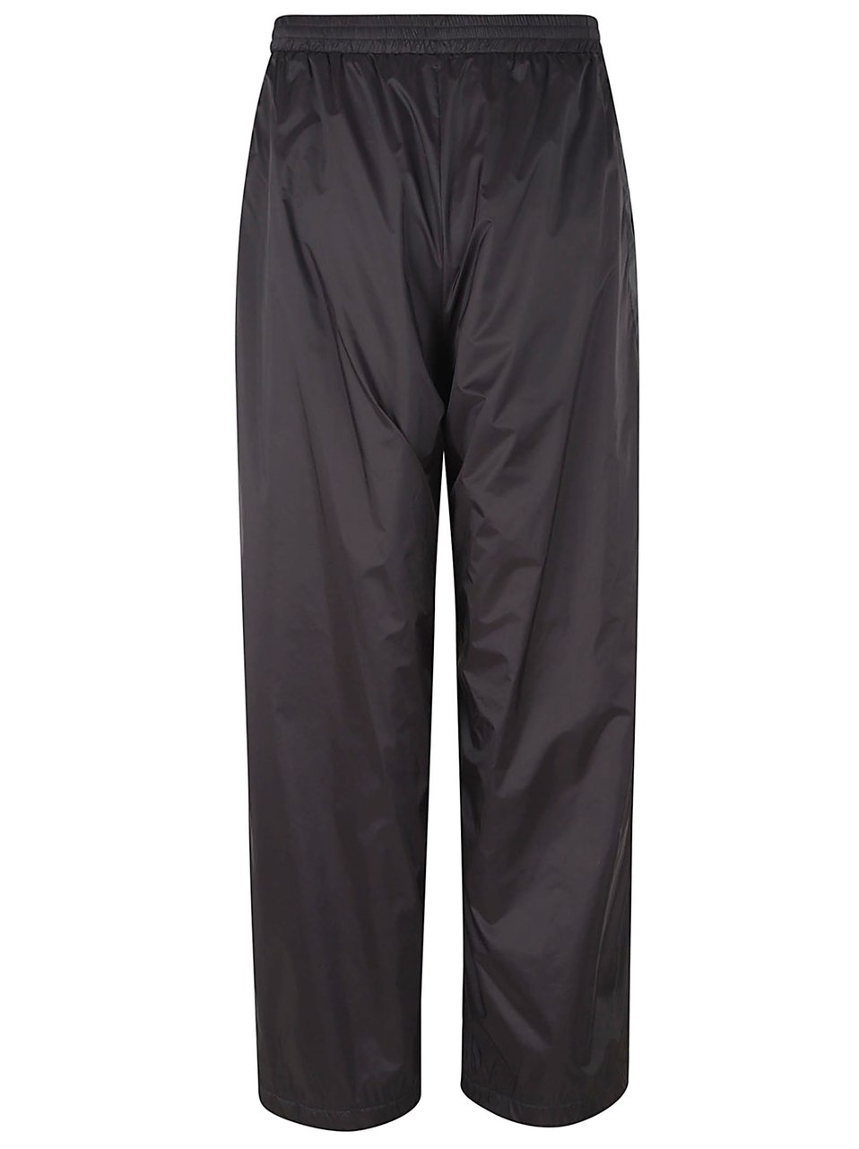 Balenciaga Technical Polyamide Trousers with Embroidered Sports Icon Motif Zwart