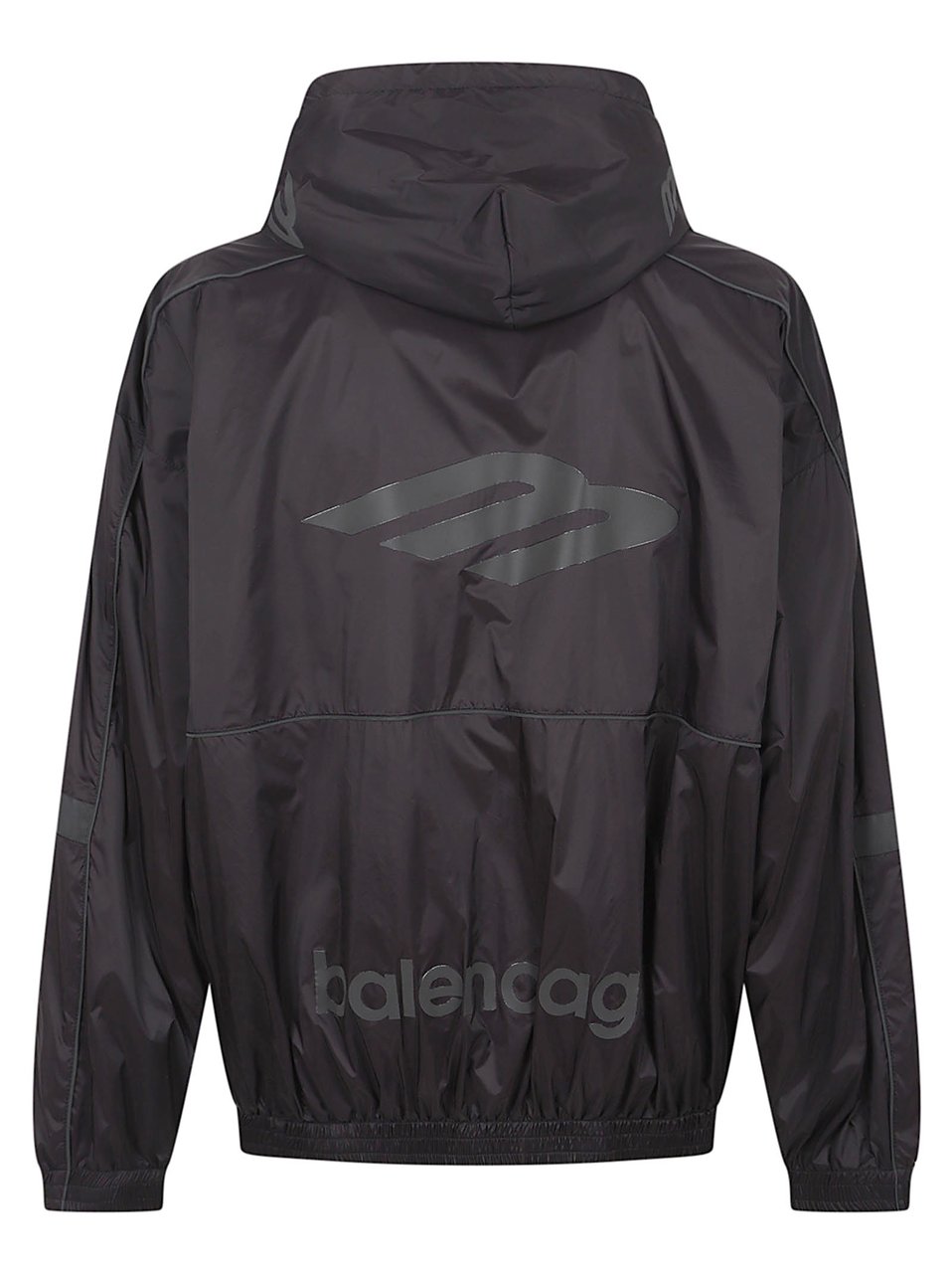 Balenciaga Technical Ripstop Jacket with Reflective Details Zwart