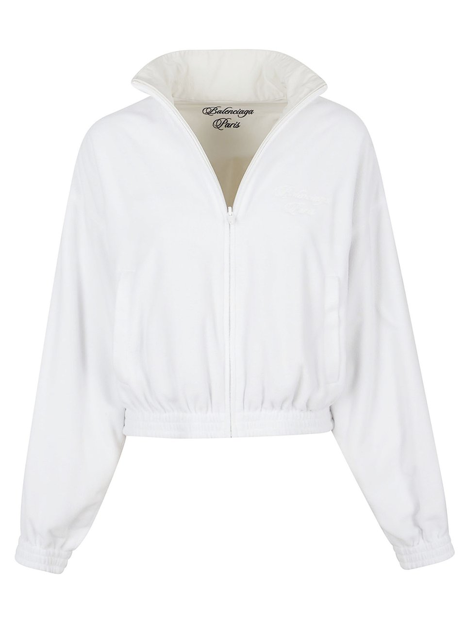 Balenciaga Reversible Cropped Jacket with Cursive Embroidery Wit