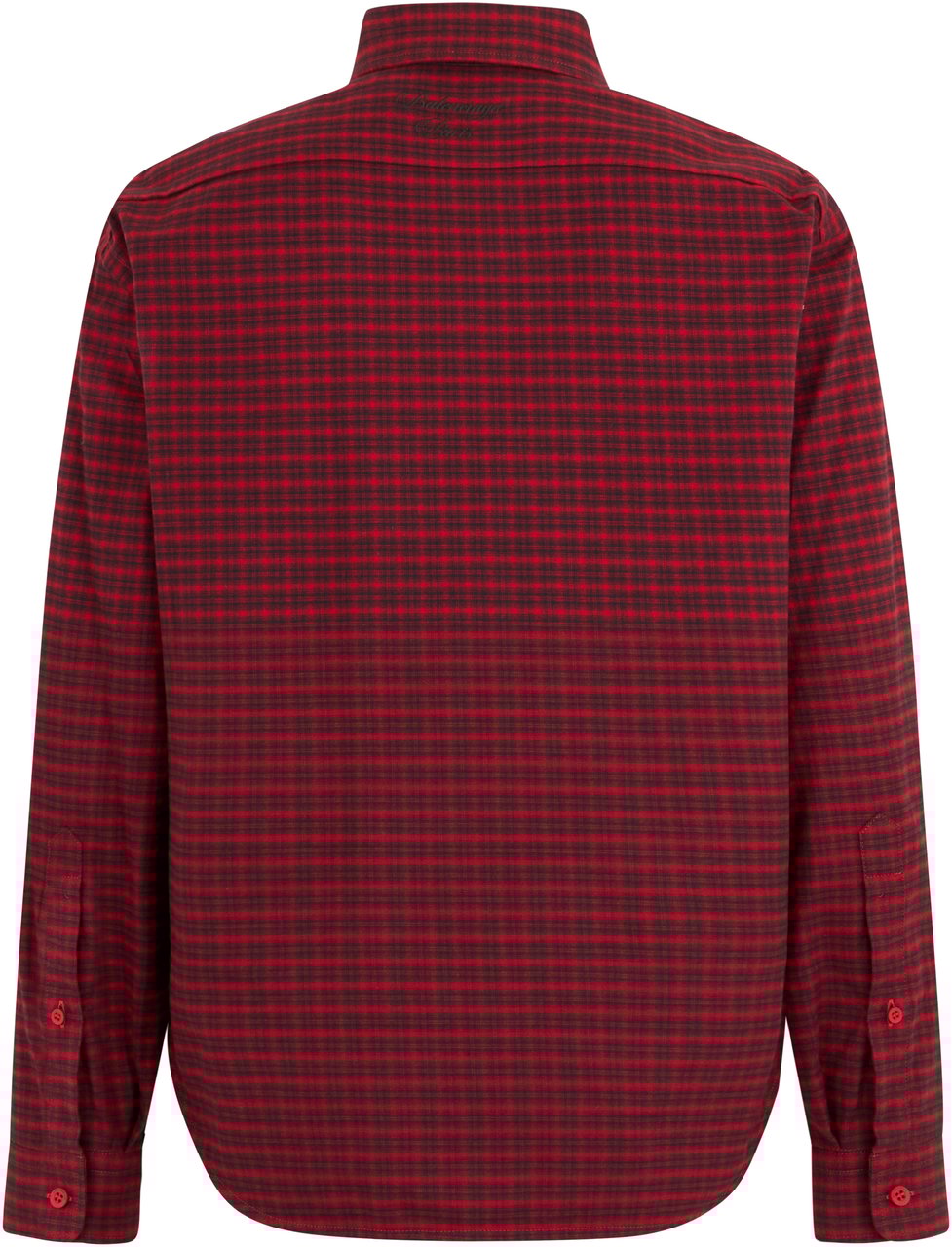 Balenciaga Checked cotton shirt Rood