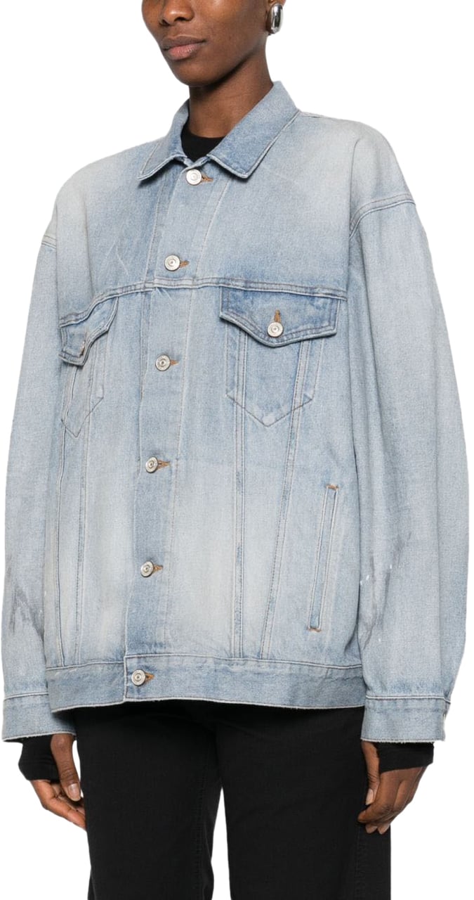 Balenciaga Jackets Clear Blue Blauw