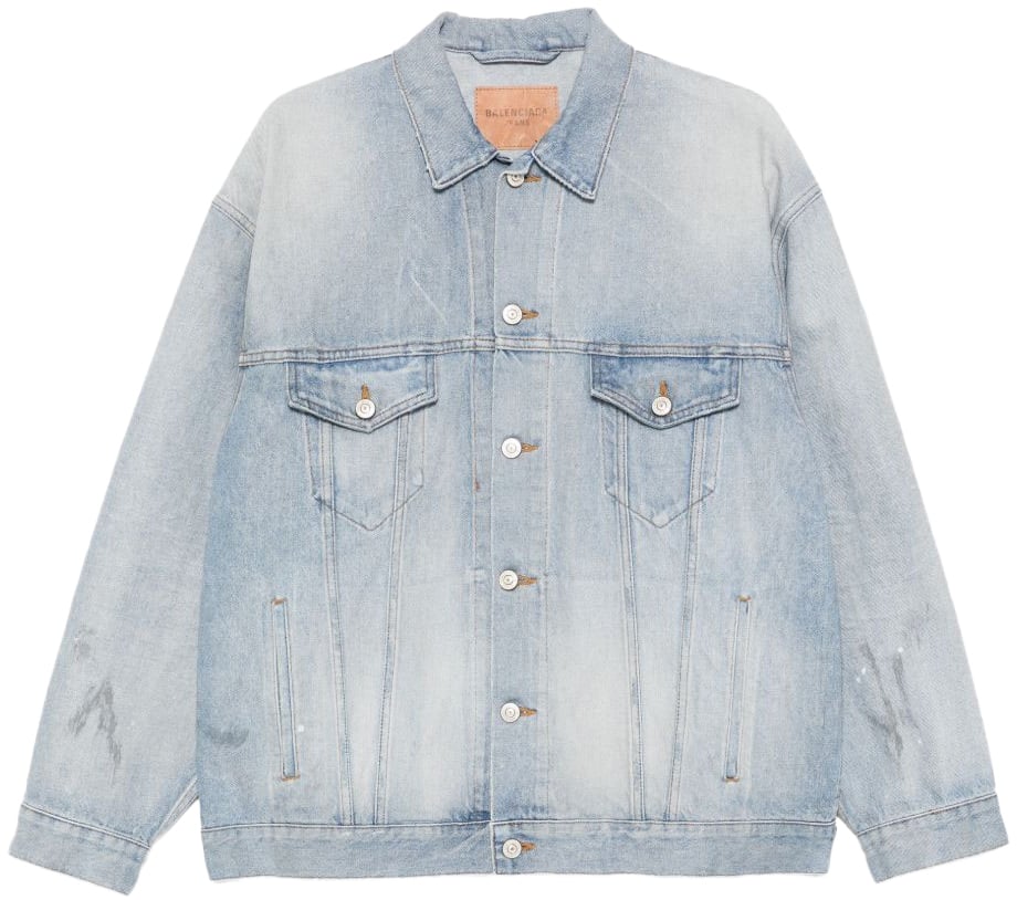 Balenciaga Jackets Clear Blue Blauw