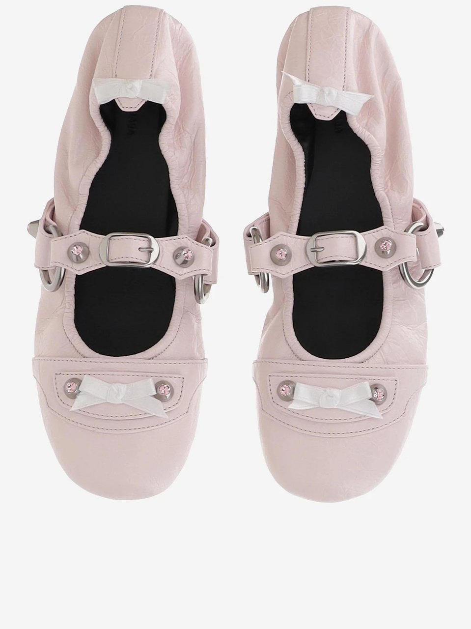 Balenciaga Pale Pink City Fl L005 Ballerinas Wit