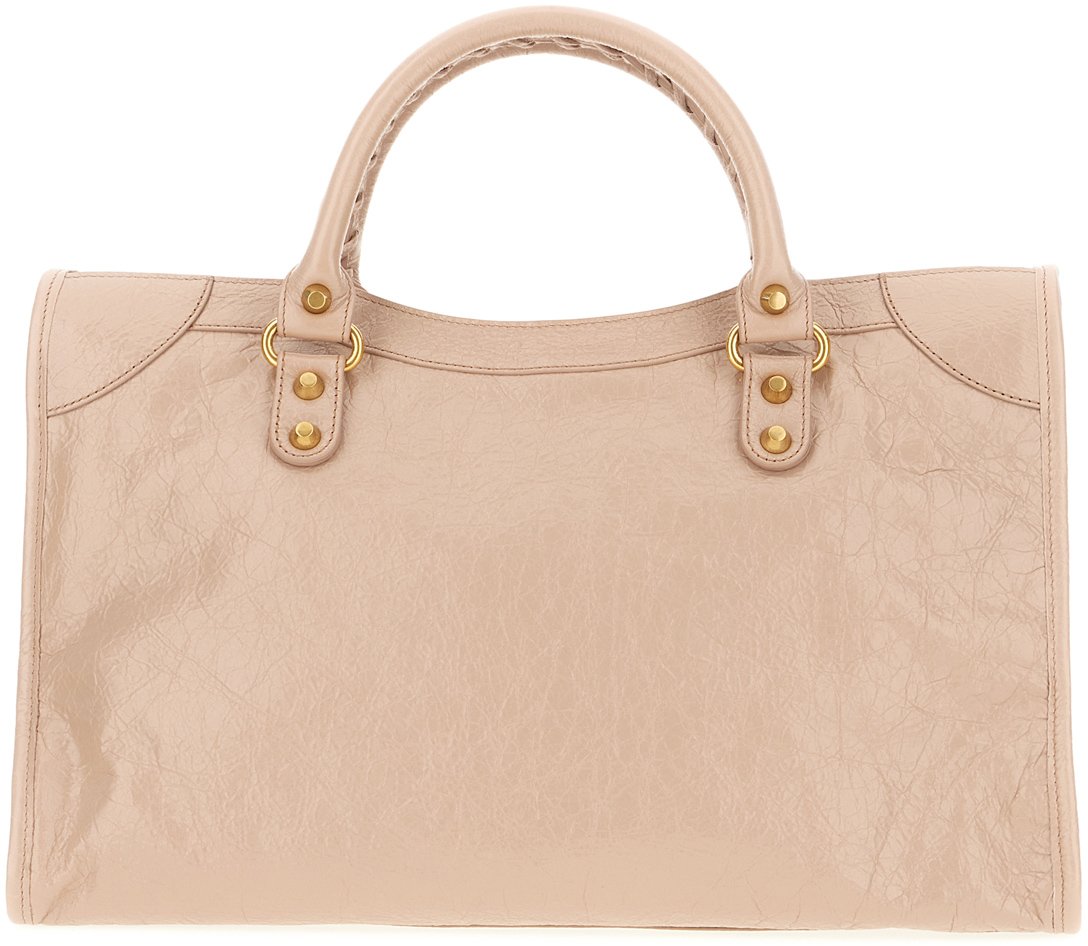 Balenciaga Powder pink leather medium Le City handbag Roze