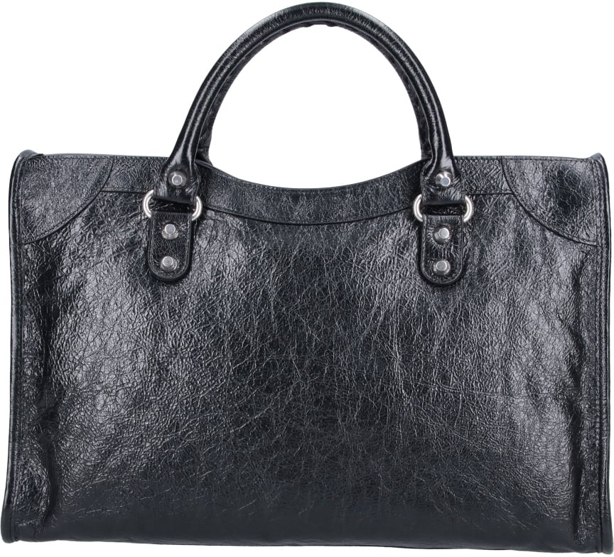 Balenciaga Black Medium Le City Lamb Bag Zwart