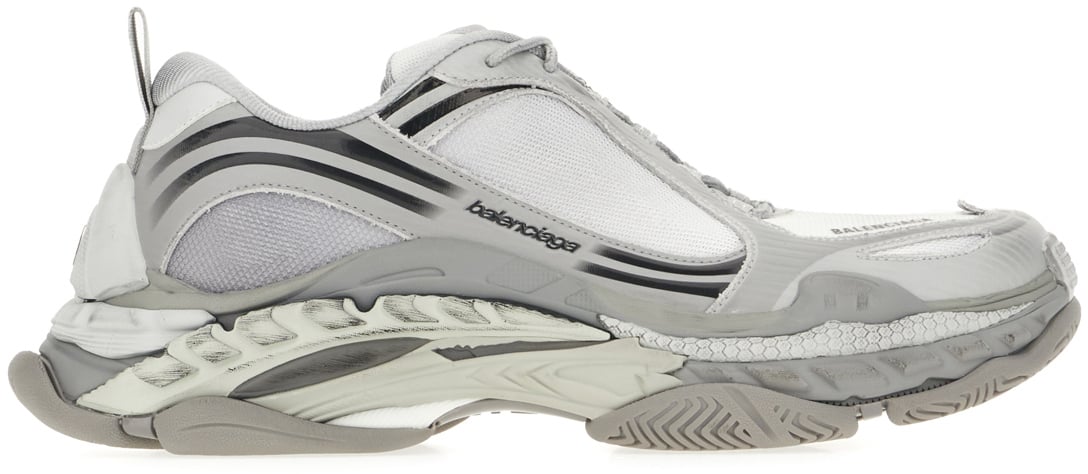 Balenciaga Grey polyester and polyurethane Triple S 2 sneakers Grijs