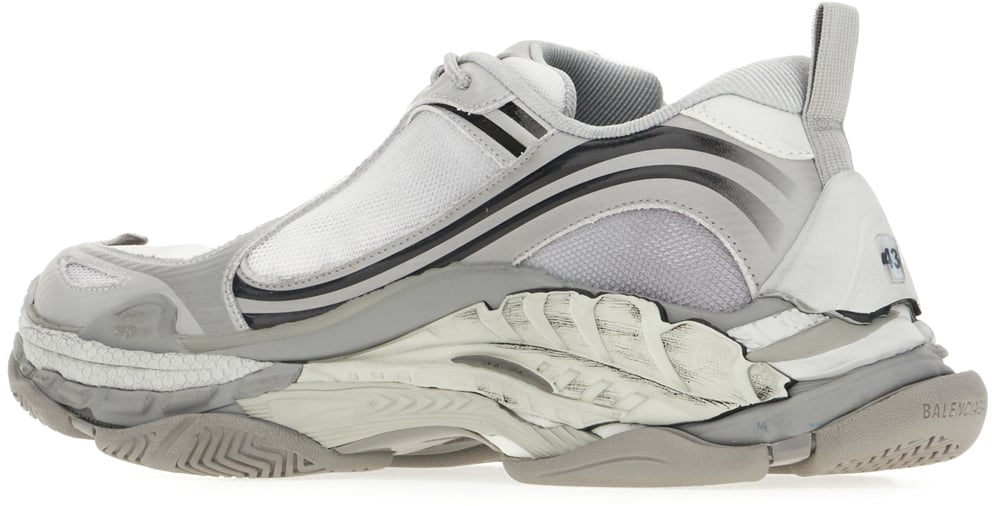 Balenciaga Grey polyester and polyurethane Triple S 2 sneakers Grijs
