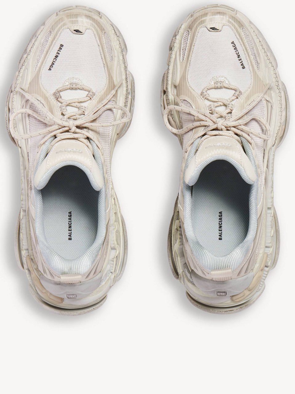 Balenciaga Neutral Triple S 2 Chunky Sneakers Grijs
