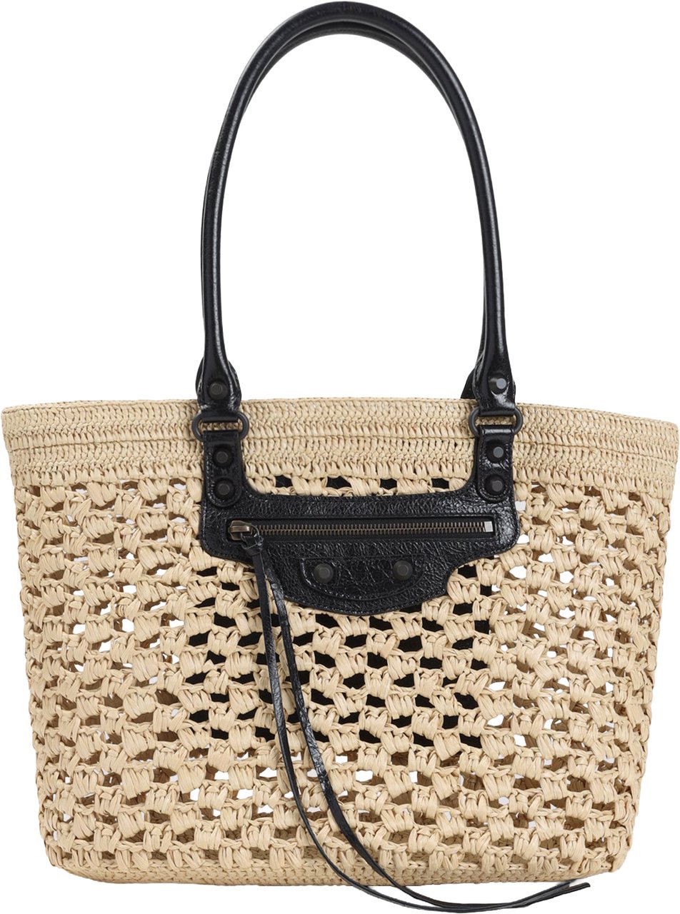 Balenciaga Le City Raffia Basket Divers