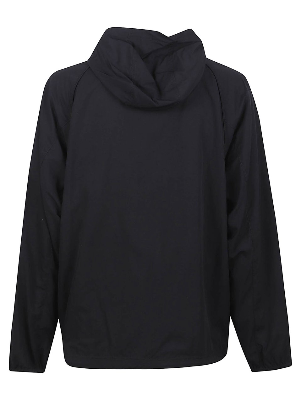 Balenciaga Technical Polyamide Hooded Jacket with Contrast Trim Zwart
