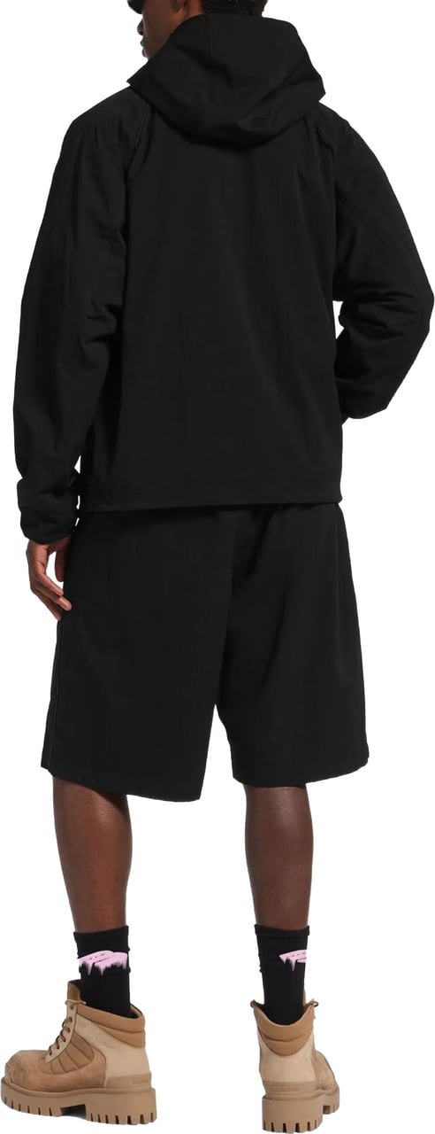 Balenciaga Black Technical Minimalist Full-Zip Jacket Zwart