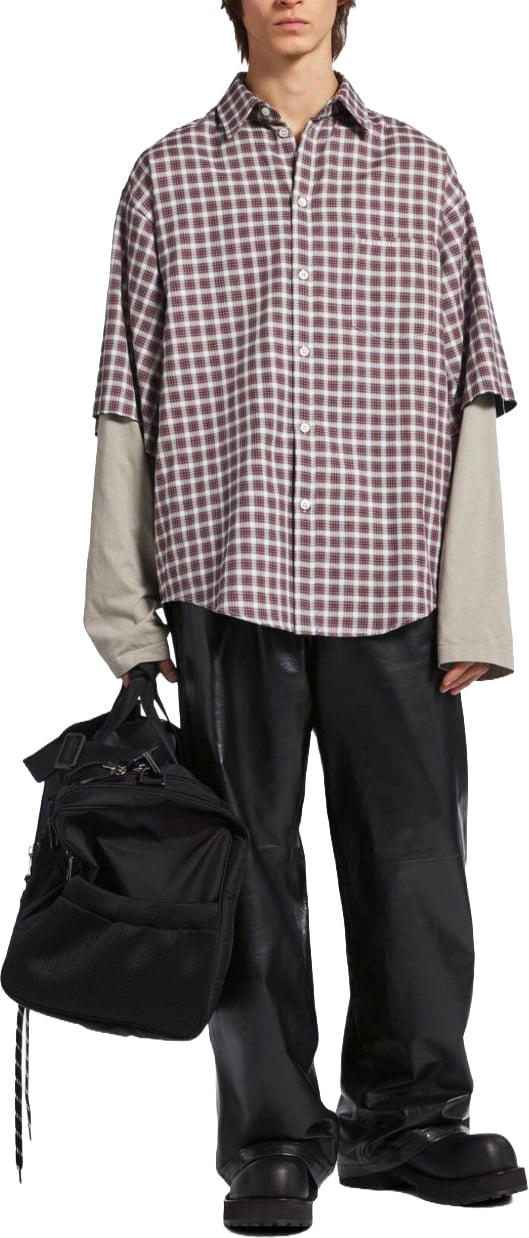 Balenciaga Shirts Red Maroon