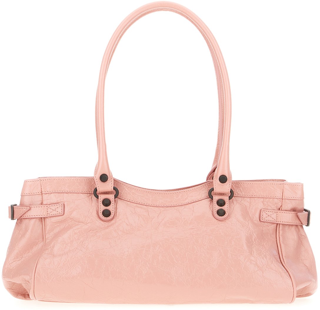 Balenciaga Balenciaga Pink leather Le City East-West shoulder bag Roze