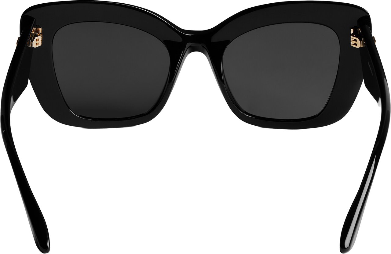 Balenciaga Black Diva Butterfly Oversized Sunglasses Grijs