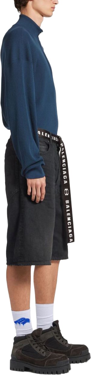 Balenciaga Shorts Navy Donkergrijs