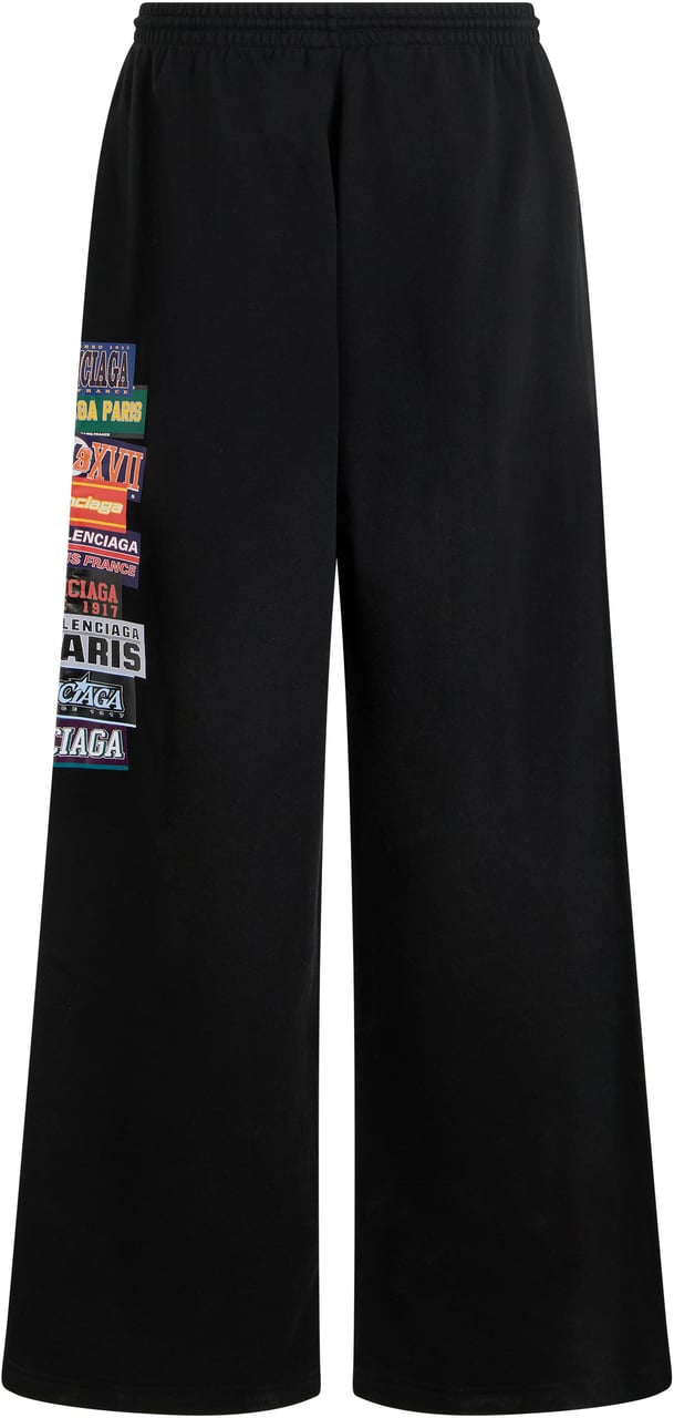 Balenciaga Pants with drawstring in cotton Zwart