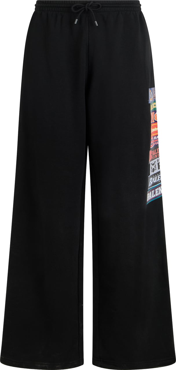 Balenciaga Pants with drawstring in cotton Zwart