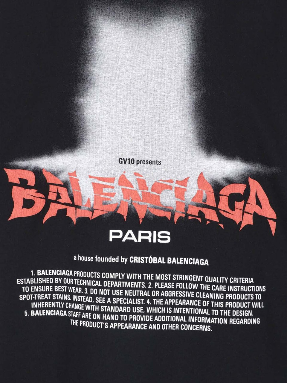 Balenciaga Black cotton t-shirt Zwart