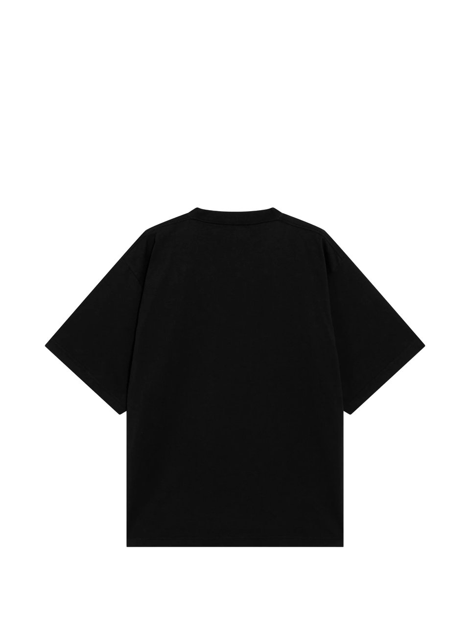 Balenciaga Boxy Black Oversized T-Shirt with Graphic Print Zwart