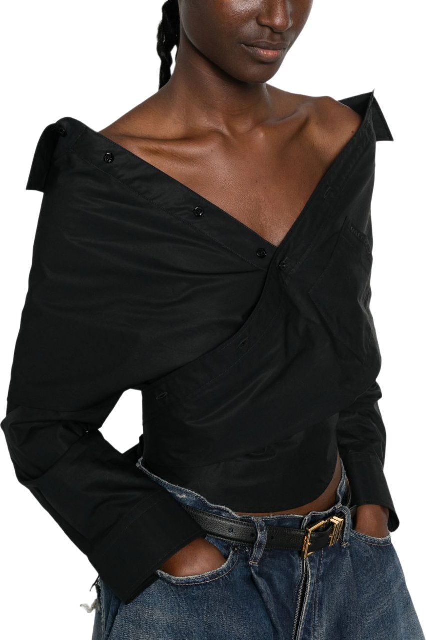 Balenciaga Shirts Black Zwart