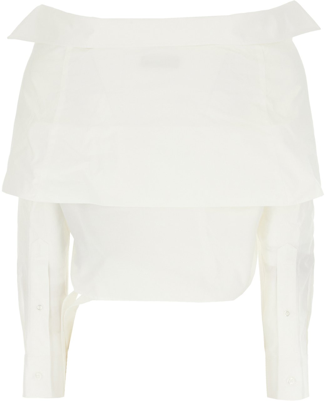 Balenciaga White poplin blouse Wit