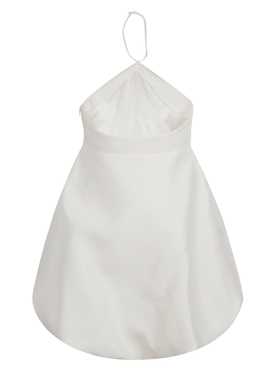 Balenciaga Sculptural Peplum Mini Dress with Removable Halter Neckline Wit