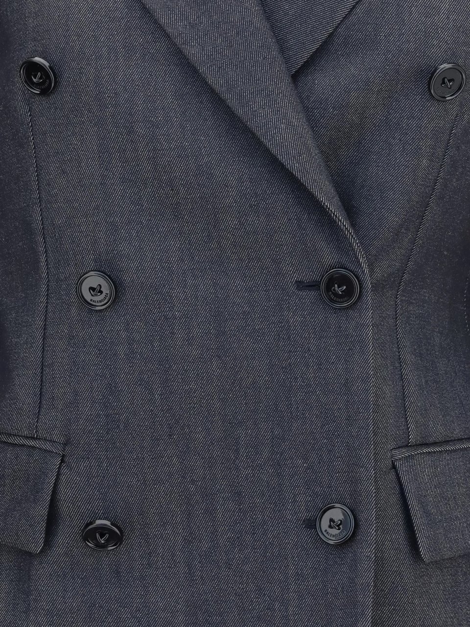 Balenciaga Double-Breasted Tailored Blazer Grijs