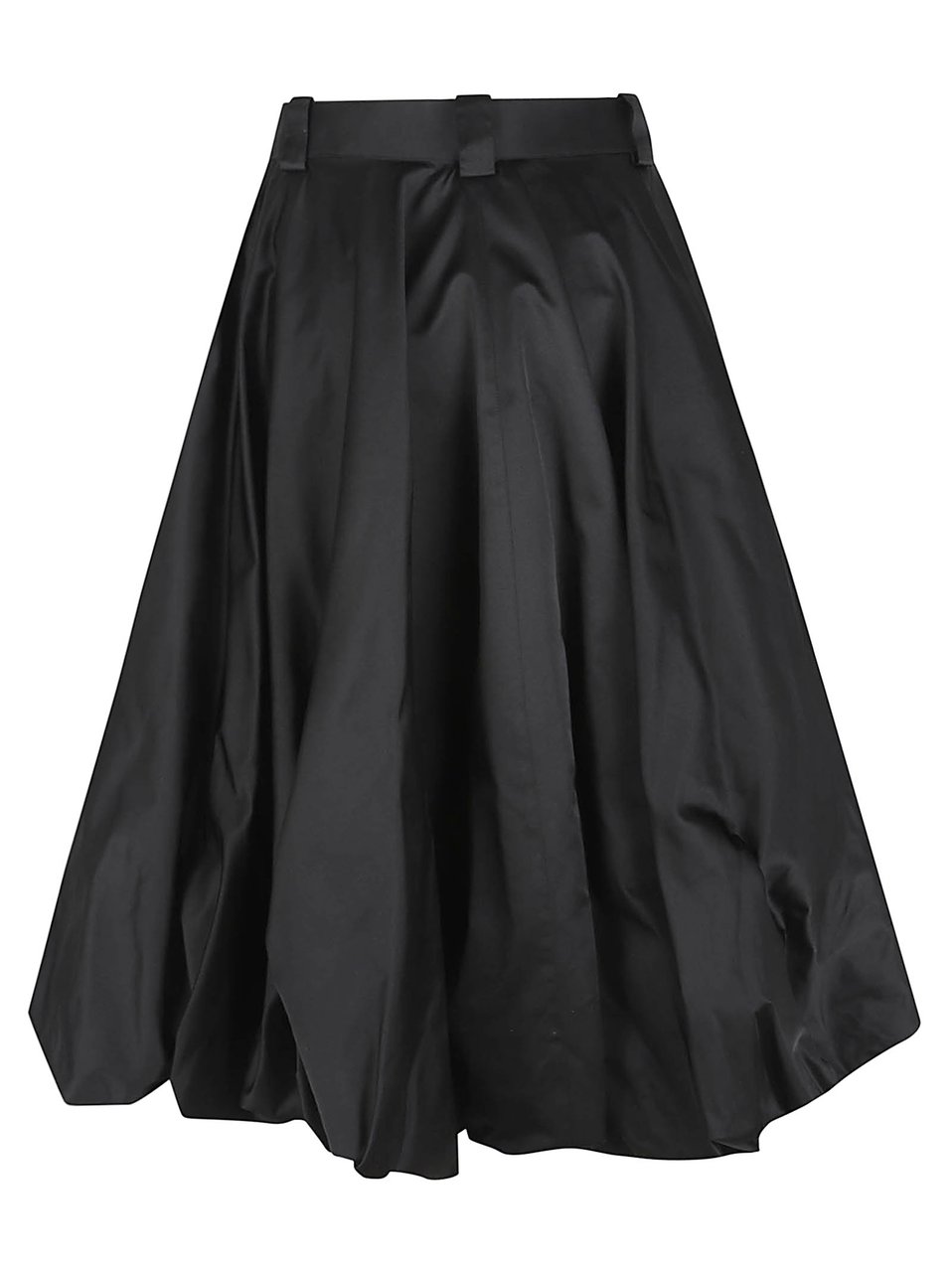 Balenciaga Wide Balloon Shorts with Trompe L'Oeil Skirt Insert Zwart