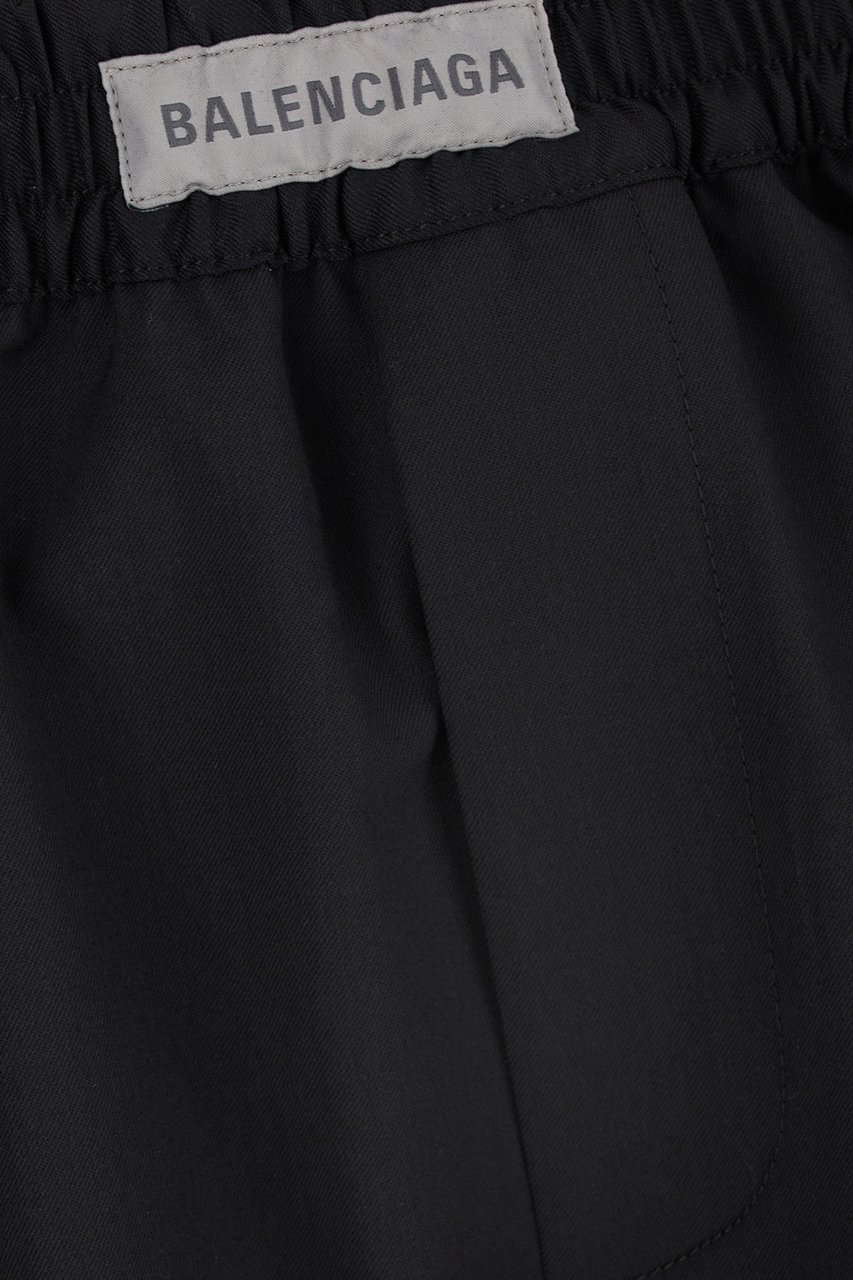 Balenciaga Balenciaga Black wool blend shorts Zwart