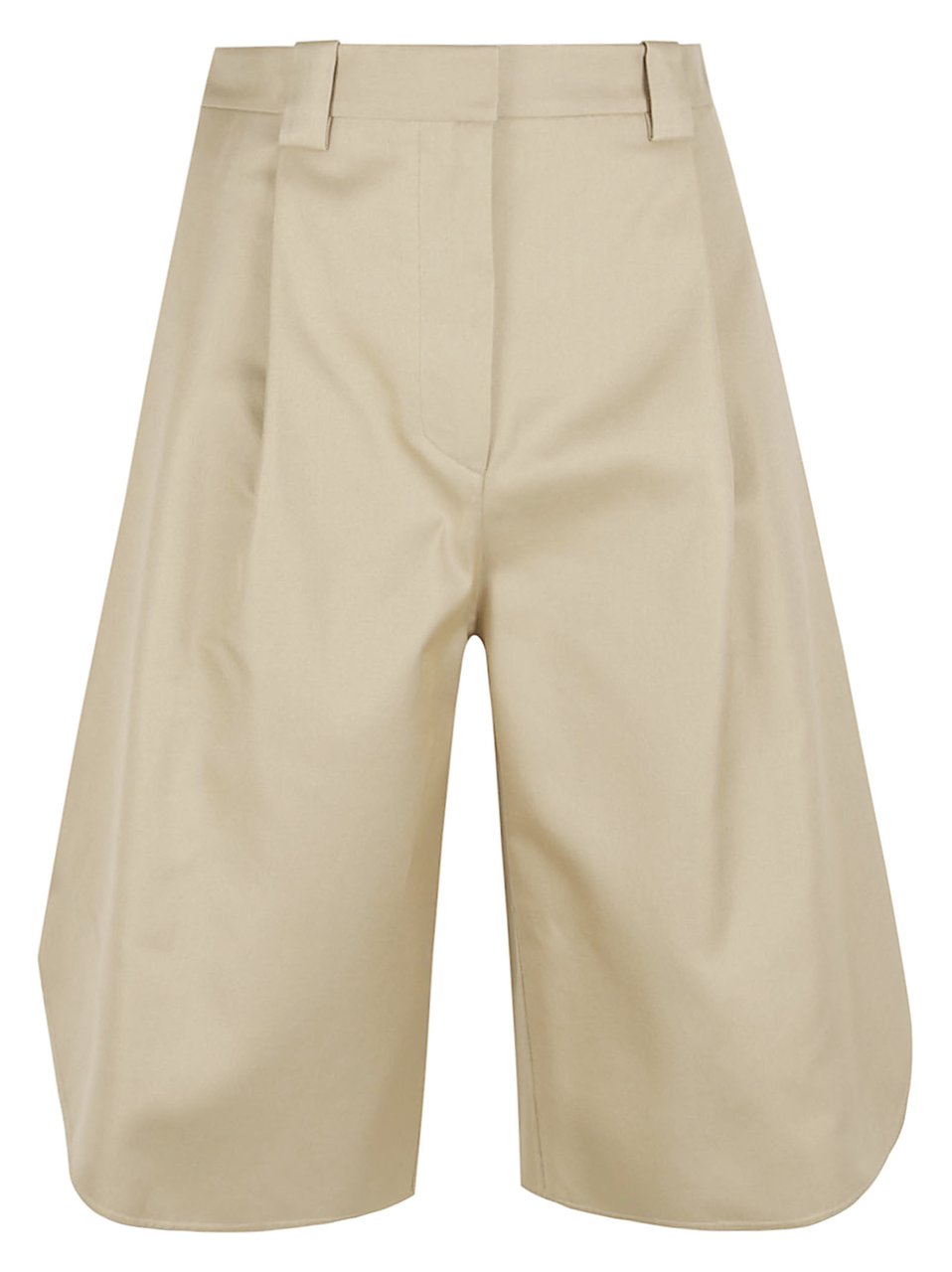 Balenciaga Tulip-Shape Cotton Shorts with Distinct Panel Construction Neutraal