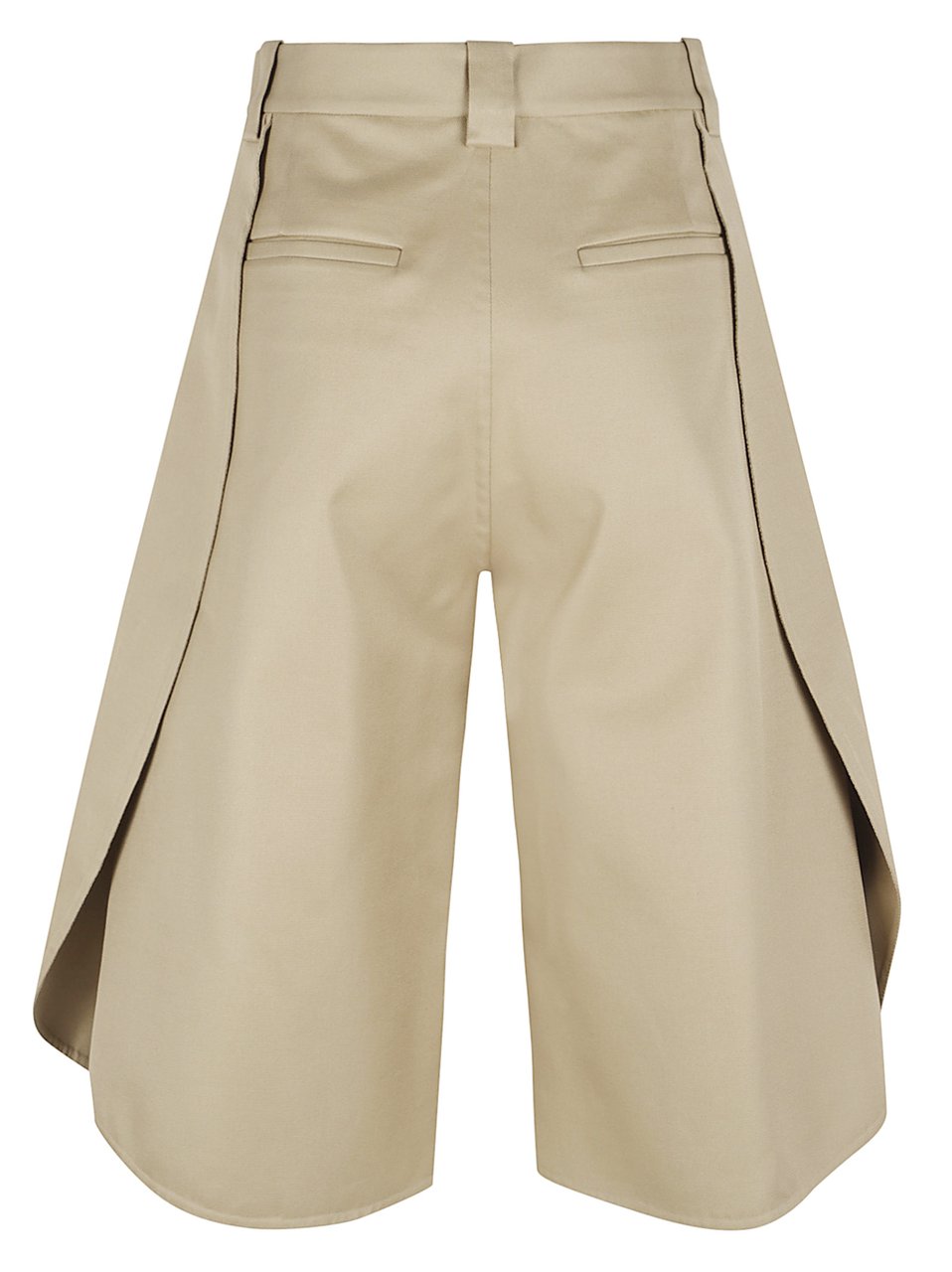Balenciaga Tulip-Shape Cotton Shorts with Distinct Panel Construction Neutraal