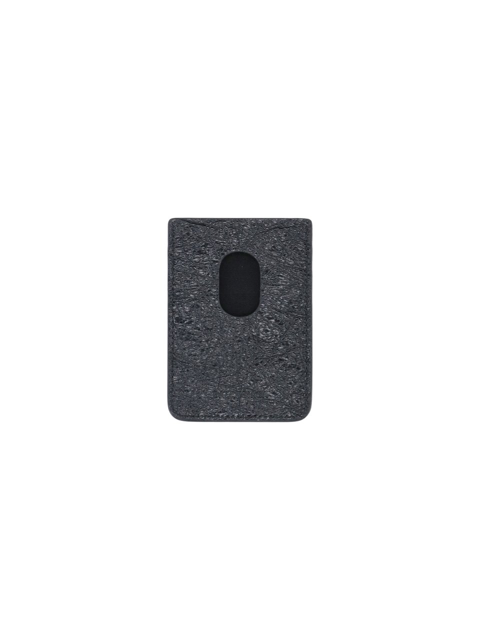 Balenciaga Compact Square Wallet with Textured Surface Zwart