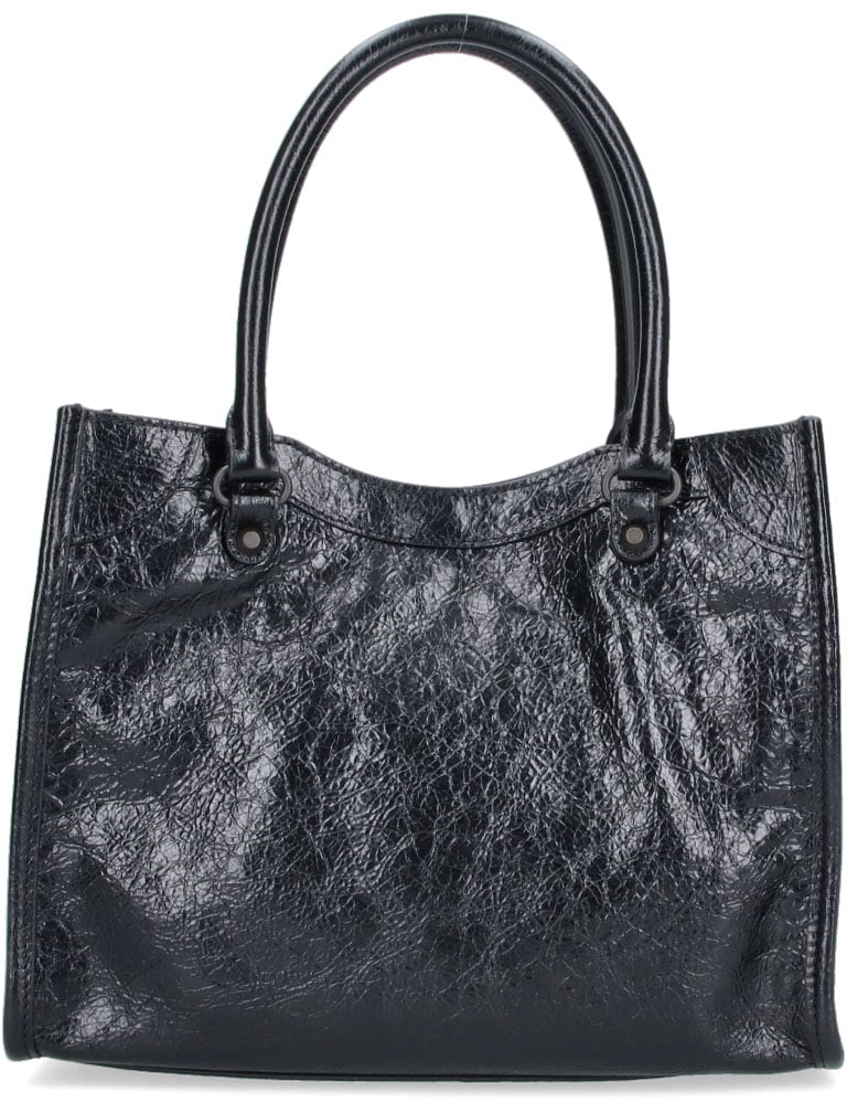 Balenciaga Black Rectangular Synthetic Leather Bag Zwart
